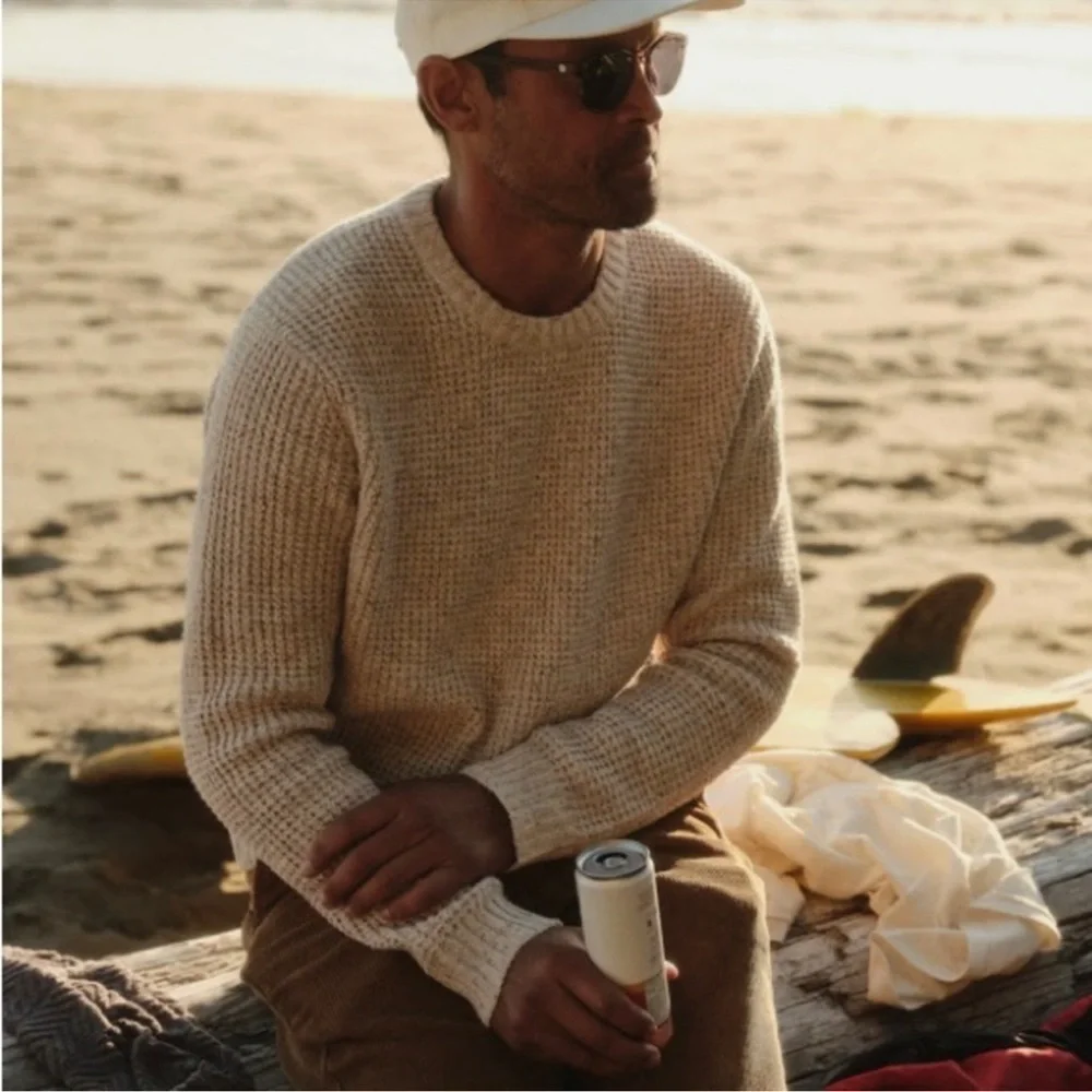 Wellen Headlands Crewneck Sweater Color: Funfetti Recycled Cotton Small S